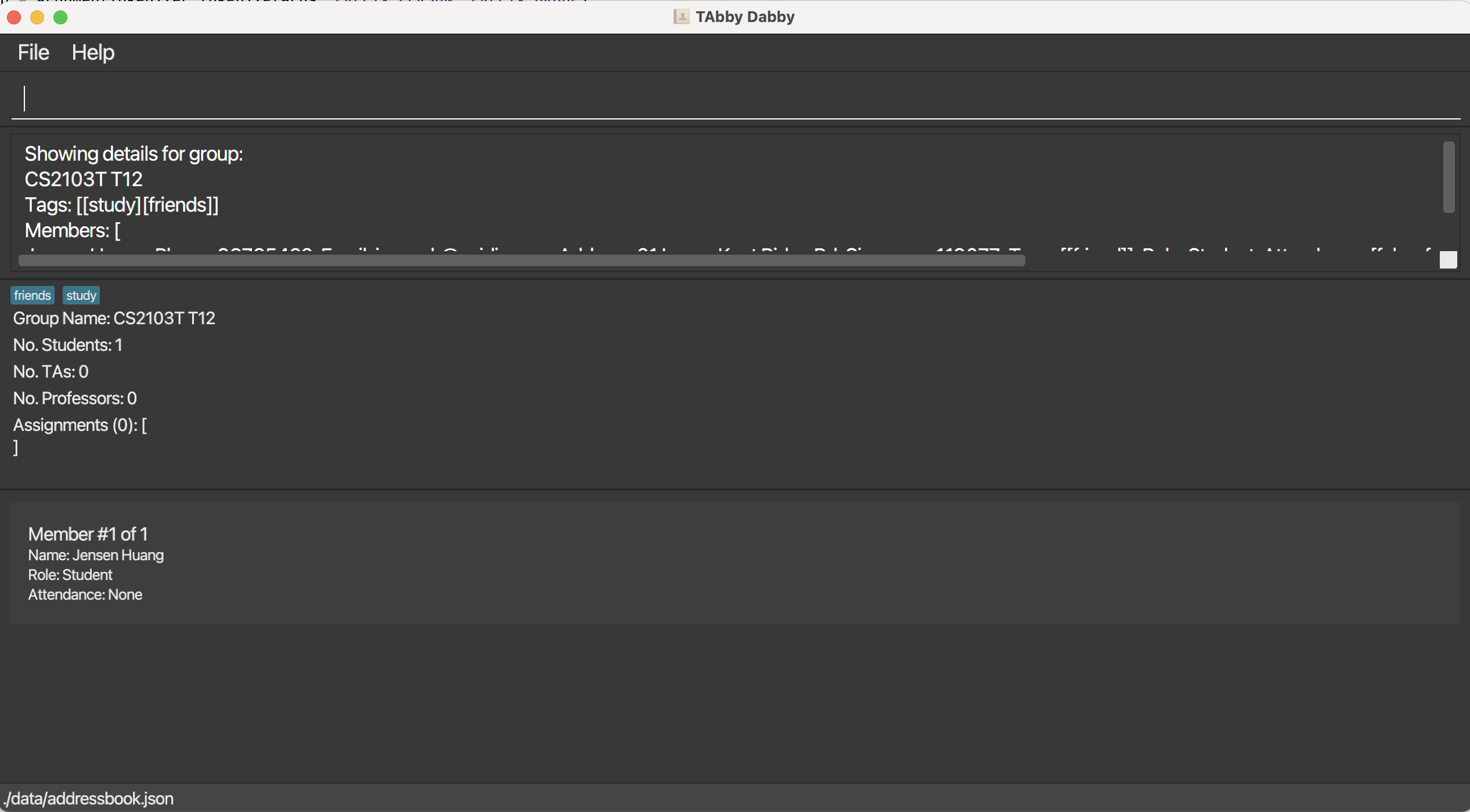 Result of show-group-details